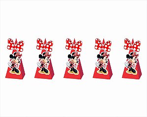 15 Caixinhas CONE para doces minnie vermelha