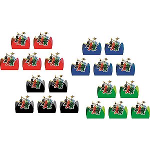 150 Forminhas 4 pétalas p/ doces Ninjago - Envio Imediato