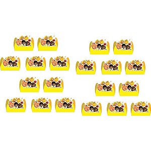200 Forminhas 4 pétalas p/ doces Emoji filme - Envio Imediato