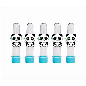 30 Tubetes Panda (azul) - Envio Imediato