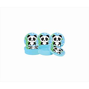 50 Latinhas Panda (azul) - Envio Imediato