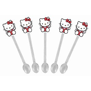 50 mini colheres Hello Kitty