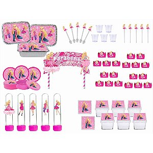 Kit Festa Barbie 311 peças (30 pessoas)