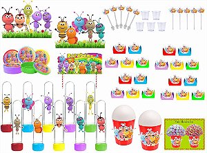 Kit festa Bichikids 255 peças  (30 pessoas)