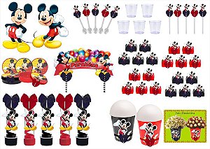 Kit festa decorado Mickey105 peças (10 pessoas)