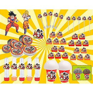 kit festa infantil Dragon Ball Z 143 peças (20 pessoas)