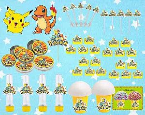 Kit Festa Infantil Pokémon (pikachu) 265 Peças