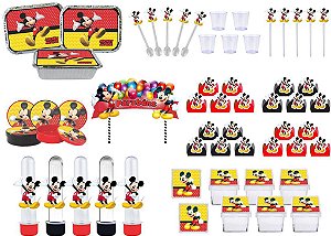 Kit festa Mickey 191 peças (20 pessoas)