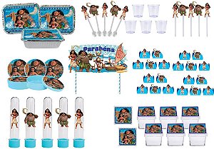 Kit festa Moana 191 peças (20 pessoas)