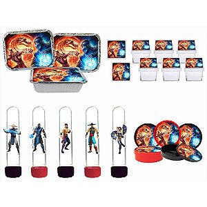 Kit Festa Mortal Kombat 80 peças (20 pessoas)