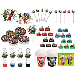 kit festa Ninjago 143 peças (20 pessoas)