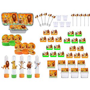 Kit festa O Rei Leão  (190 peças ) 20 pessoas)