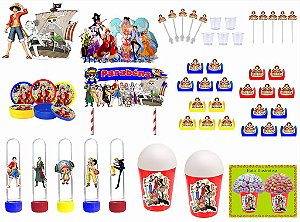 Kit Festa One Piece 105 peças (10 pessoas)