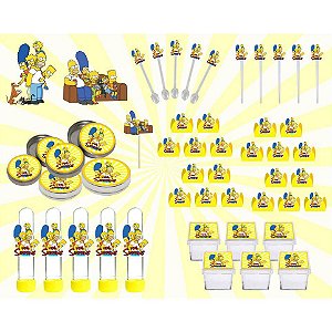 Kit Festa Os Simpsons 161 Peças (20 pessoas)