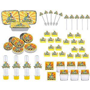 Kit festa Pokémon (Pikachu) 114 peças (10 pessoas)