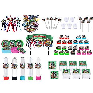 Kit festa Power Ranger Dino Charger 173 peças (20 pessoas)