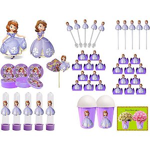 Kit festa Princesa Sofia 143 Peças (20 pessoas)