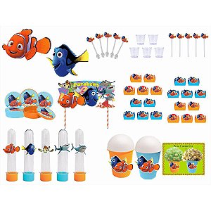 Kit festa Procurando Nemo (155 peças)  20 pessoas