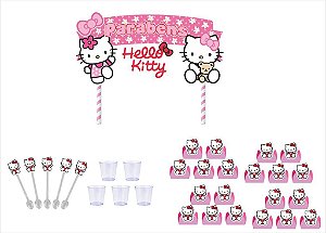 Kit Festa Hello Kitty rosa 451 peças