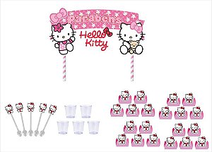 Kit Festa Hello Kitty rosa 751 peças