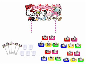 Kit Festa Hello Kitty e Amigos 151 peças