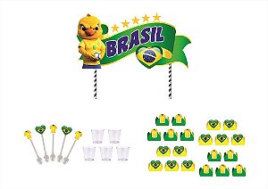 Kit Festa Copa Seleção Brasil 151 peças