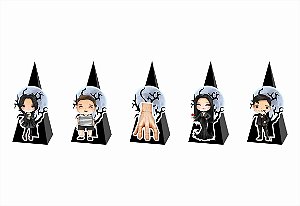 20 Caixinhas CONE para doces Família Addams Desenho