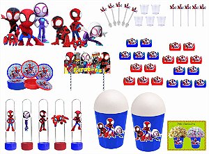 Kit Festa Spidey 255 peças (30 pessoas)