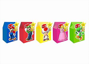 20 Caixinhas MILK para doces Super Mario Bros