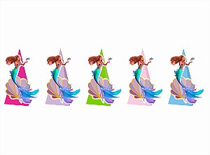 10 Caixinhas CONE para doces Pequena Sereia Filme Ariel