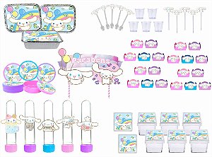 Kit Festa Cinnamoroll 191 peças (20 pessoas)