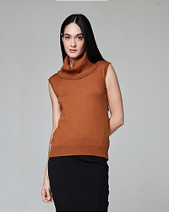 Tricot Sky Gola Marrom