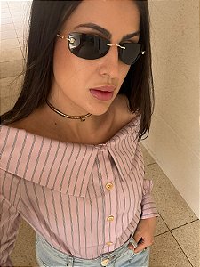 Camisa Allure Rosa Ombro