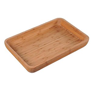 Gamela Retangular Churrasco 30x45cm Bamboo Mor 3361