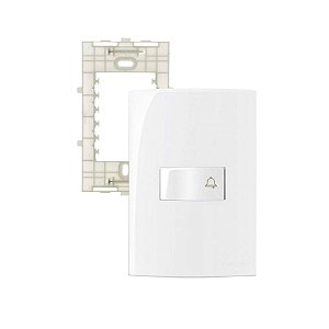 Conjunto 4x2 + Interruptor Campainha 10a Branco Margirius