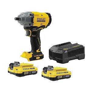 Chave de Impacto 1/2" Stanley 20V Com 2 Baterias SBW920