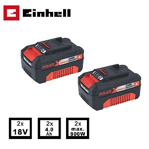 Kit Baterias De Lítio 18v Einhell Power X-change Li 4.0ah 2x