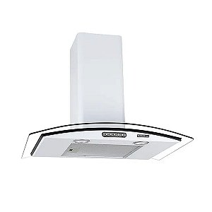 Coifa De Parede 70cm Vidro Curvo Slim Nardelli White 220V