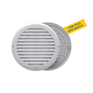 Grade De Ventilação Redonda D18 Para 10/12,5/15 Cm Ventokit