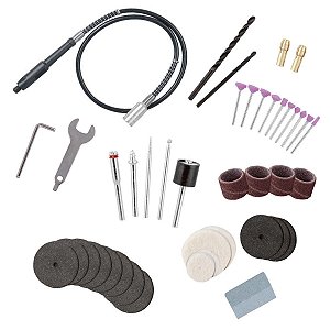 Micro Retífica Kit C/14 Acessórios 160w Ws3113k Wesco 220V