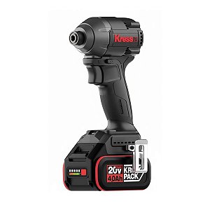 Kit Parafusadeira de Impacto Brushless Com Bateria Kress 230Nm KUB61.9