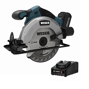 Kit Serra Circular Com Bateria 4Ah e Carregador 18V Wesco WS2408.9