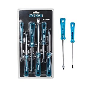 Jogo De Chave Phillips E Fenda Com 6 Peças Ws9713 Wesco