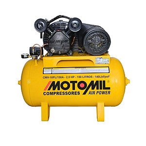 Compressor de Ar Motomil CMV-10PL/150A Air Power 2CV Mono 220V