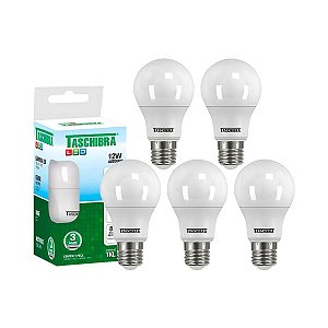 Kit 5 Lâmpadas de Led Bulbo TKL 80 12W E27 6500K Taschibra