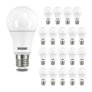 Kit 20 Lâmpadas de Led Bulbo A60 TKL 90 15W E27 6500K Taschibra