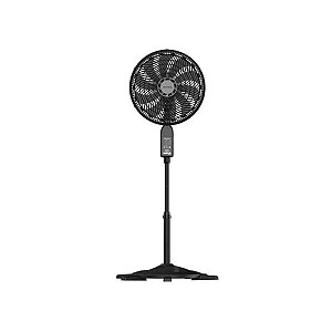 Ventilador Oscilante Coluna Turbo 10P C/Controle 40cm Preto Bivolt