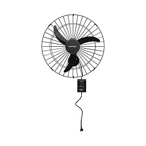 Ventilador Oscilante Parede Max Control 3P 60cm Preto Bivolt Ventisol