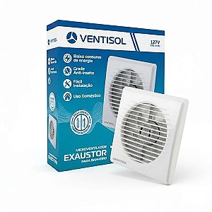 Exaustor Banheiro Ventisol Exb 150mm 127V Mx Premium