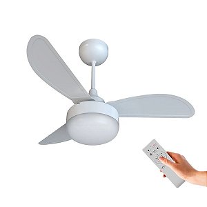 Ventilador de Teto Ventisol Fênix Branco Inverter Com Controle 6Vel Bivolt
